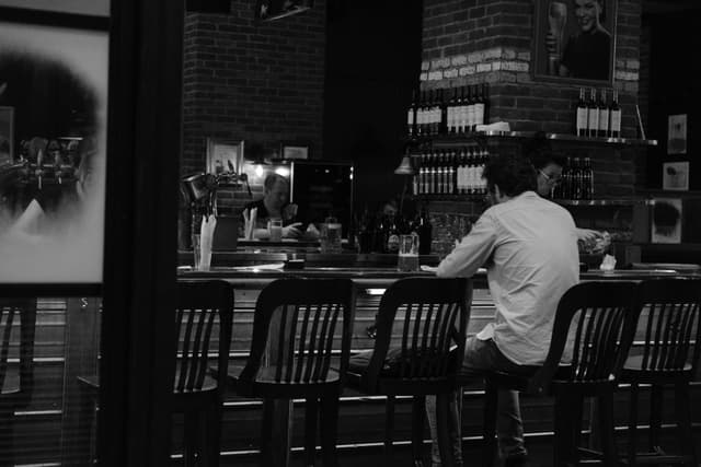Free stock photo of bar, black and white, canada