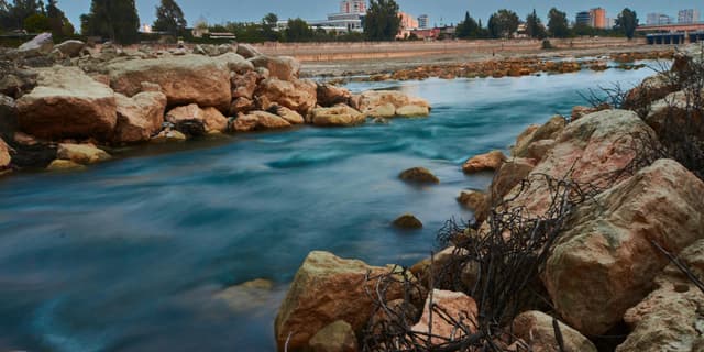 Free stock photo of blue, blue river, city